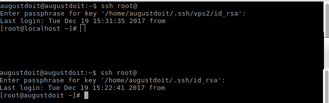 多个远程主机VPS对应多个密钥`id_rsa`
